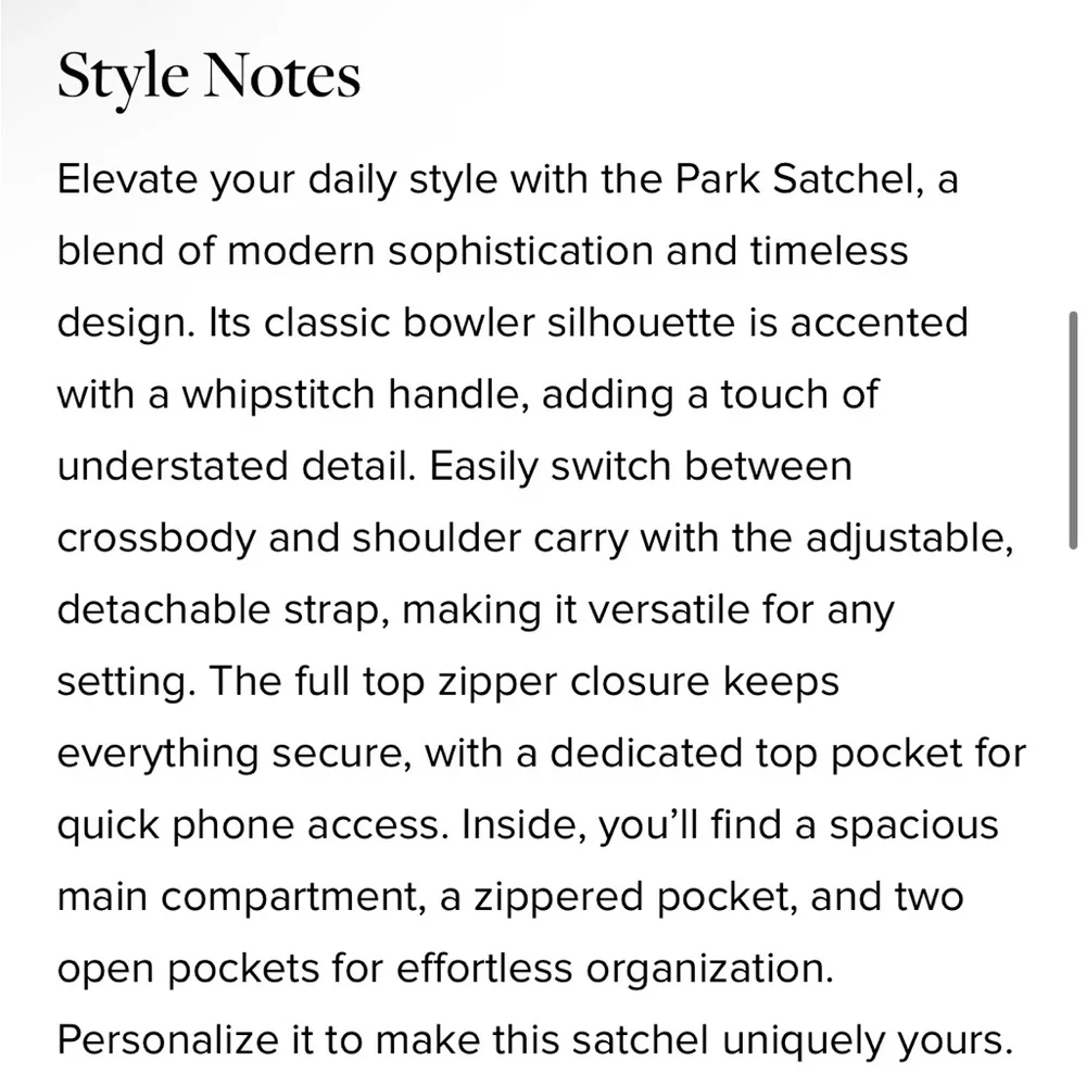 Leatherology Parker Black Satchel Bag - Picture 11 of 13